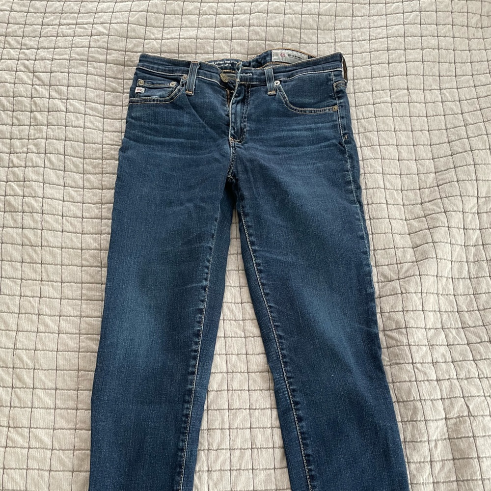 AG-ED Denim Cigarette roll-up jeans Dark blue